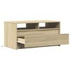 vidaXL Coffee Table with LED Lights Sonoma Oak Engineered Wood