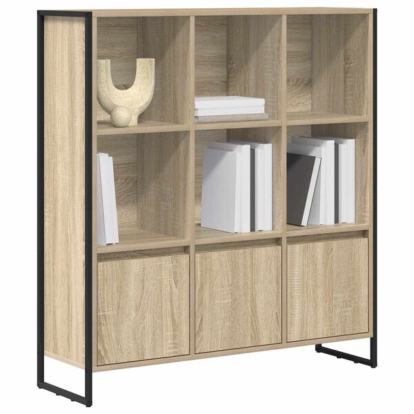 vidaXL Book Cabinet 2 pcs Sonoma 99.5 x 30 x 108 cm Engineered Wood