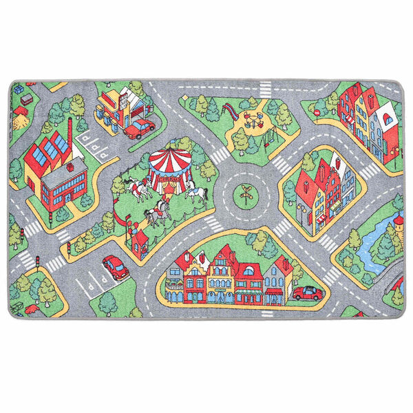 vidaXL Play Mat Grey 200 x 90 cm Fabric
