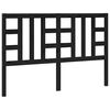 vidaXL Bed Headboard Black 166x4x100 cm Solid Wood Pine