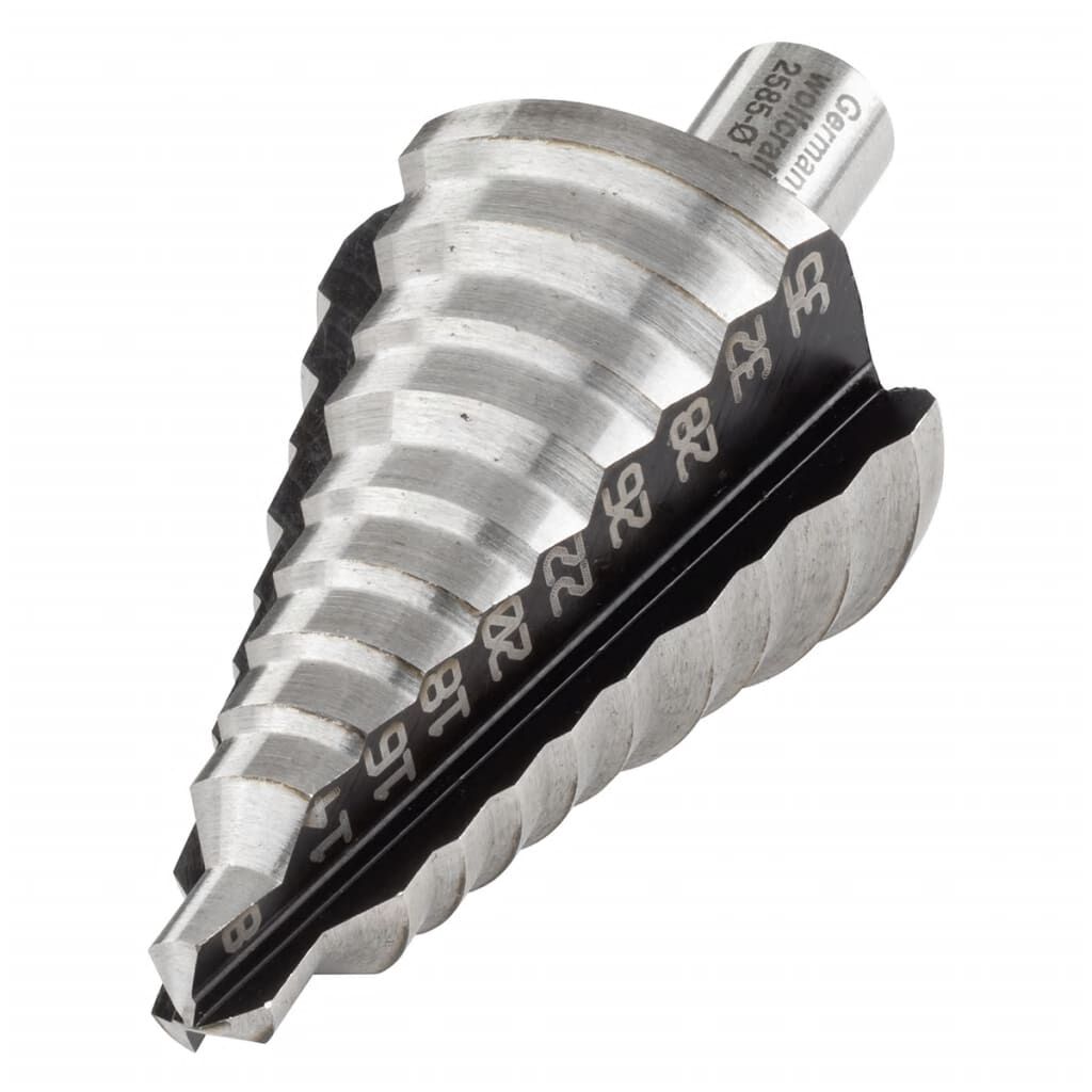 wolfcraft Step Drill Bit 10 mm 8 35 mm HSS Grey 2585000 vidaXL