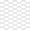 vidaXL Hexagon Fence Grey 0.4 x 25 m PVC
