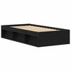 vidaXL Bed Frame without Mattress Black Oak 90x190 cm Engineered Wood