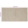 vidaXL Area Rugs Rectangular Natural and White 100 x 200 cm Jute