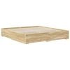 vidaXL Bed Frame with Drawer Sonoma Oak 180 x 200 cm Engineered Wood
