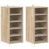 vidaXL Shoe cabinets 31.5 x 35 x 70 cm Sonoma Oak 5 compartments