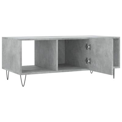 vidaXL Coffee Table Concrete Grey 102x50x40 cm Engineered Wood