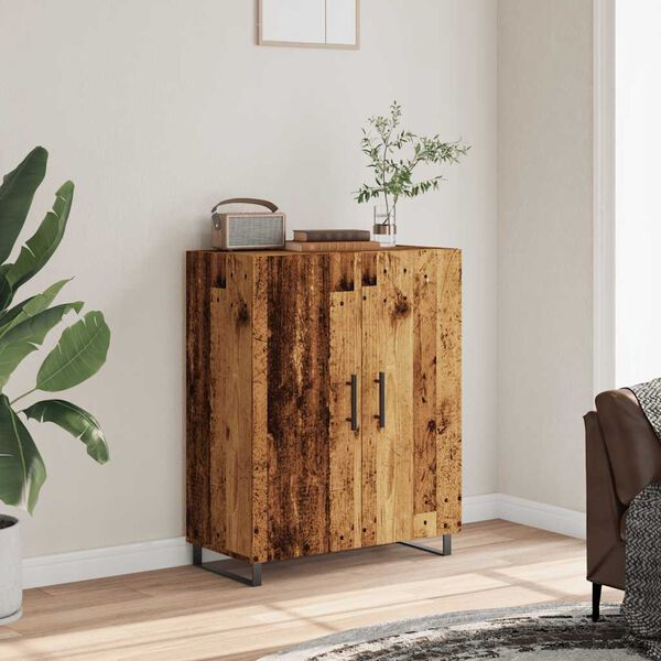vidaXL Sideboard Old Wood 69.5x34x90 cm Engineered Wood