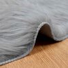 vidaXL Faux Sheepskin Rug Tafalla Grey &Oslash; 100 cm Polyester