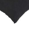 vidaXL Sofa Pillows 2 pcs Black 50 x 50 cm Corduroy Fabric