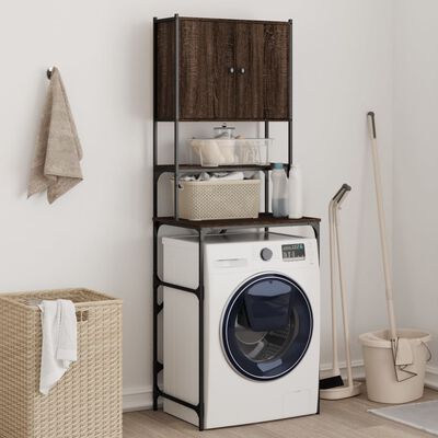 vidaXL Washing Machine Cabinet Brown Oak 68x48.5x194 cm