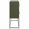 vidaXL Sideboard Olive Green 100.5x39x107 cm Cold-rolled Steel