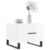 vidaXL Coffee Tables 2pcs High Gloss White 50x50x40 cm Engineered Wood