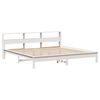 vidaXL Bed Frame without Mattress White 200x200 cm Solid Wood Pine