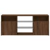 vidaXL TV Cabinet with LED Lights Brown Oak 120x30x50 cm