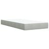vidaXL Box Spring Bed with Mattress Light Grey 80x200 cm Velvet
