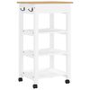 vidaXL Kitchen Trolley MONZA 48x40x88.5 cm Solid Wood Pine