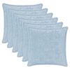 vidaXL Cushion Cover 6 pcs HOUTEN Light Blue 30 x 30 cm