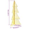 vidaXL Christmas Tree with 160 LEDs Warm White 150 cm PET