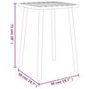vidaXL Garden Table Anthracite 50x50x71 cm Steel