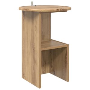 vidaXL Side Table Artisan Oak &Oslash; 39.5 x 55 cm Engineered Wood