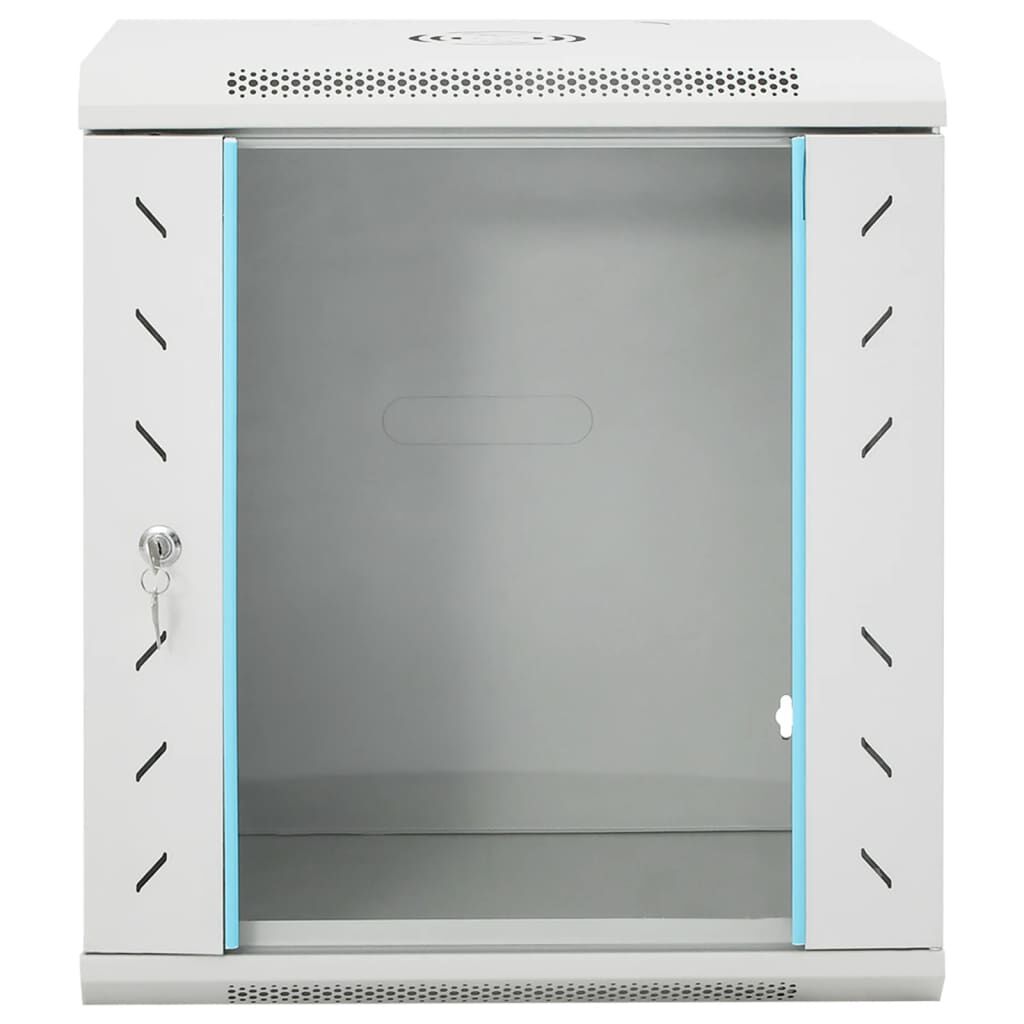 vidaXL 12U Wall Mounted Network Cabinet 19" IP20 53x40x60 cm