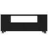 vidaXL TV Cabinet Black 120x35x48 cm Engineered Wood