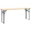 vidaXL Folding Beer Table with 2 Benches 177 cm Pinewood