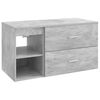 vidaXL Bathroom Furniture Set 2 pcs Concrete Grey Engineered Wood