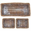 vidaXL Planter Basket with Storage 3 pcs Brown