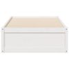 vidaXL Bed Frame without Mattress White 90x190 cm Single Solid Wood Pine