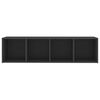 vidaXL TV Cabinets 3 pcs Grey 142.5x35x36.5 cm Engineered Wood