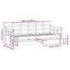vidaXL Daybed with Drawers without Mattress White 80x200 cm Solid Wood