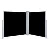 vidaXL Retractable Side Awning Black 120x600 cm