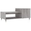 vidaXL Coffee Table Grey Sonoma 100x50x45 cm Engineered Wood