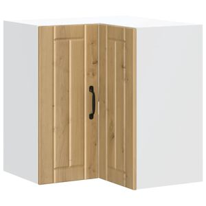vidaXL Kitchen Wall Corner Cabinet "Lucca" Artisan Oak Engineered Wood