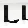 vidaXL Wall-Mounted Coat Rack Wall-mounted White 80 x 10.5 x 10.5 cm