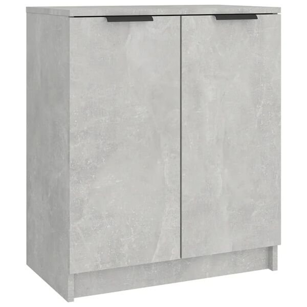 vidaXL Shoe Cabinet Concrete Grey 59x35x70 cm Engineered Wood