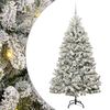 vidaXL Artificial Christmas Tree 180 cm 300 LEDs Warm White
