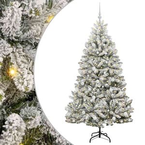 vidaXL Artificial Christmas Tree 180 cm 300 LEDs Warm White