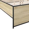 vidaXL Bed Frame without Mattress Sonoma Oak 135x190 cm Double