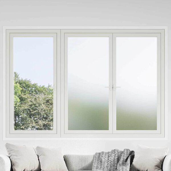 vidaXL Window Film Frosted White 90x2000 cm PVC