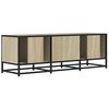 vidaXL TV Cabinet Sonoma Oak 120x35x41 cm Engineered Wood and Metal