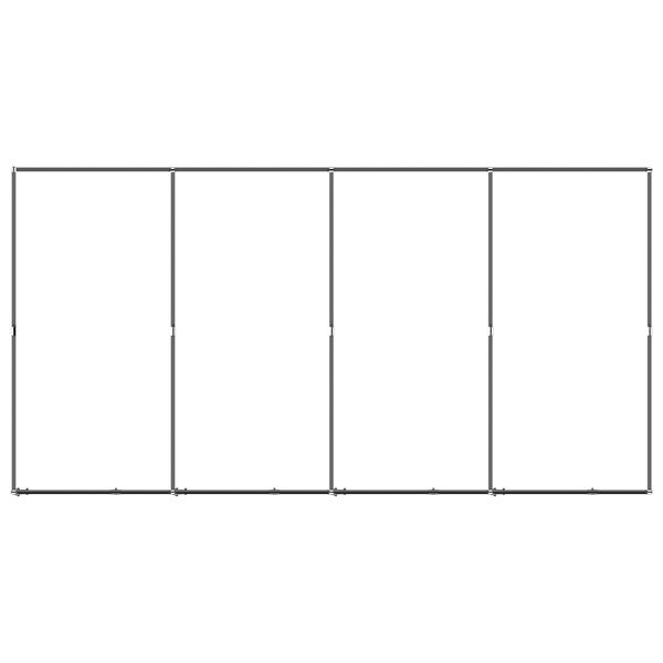 vidaXL Outdoor Dog Kennel Steel 7.37 m&sup2;