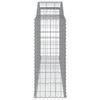 vidaXL Arched Gabion Baskets 30 pcs 300x50x120/140 cm Galvanised Iron