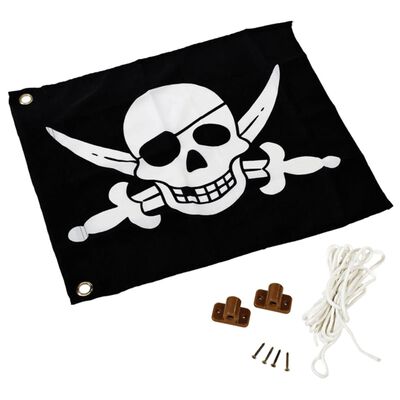 AXI Pirate Flag Black and White 55x45 cm A507.012.00