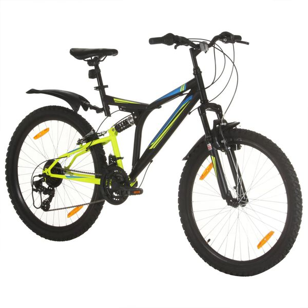 vidaXL Mountain Bike 21 Speed 26 inch Wheel 49 cm Black