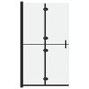 vidaXL Foldable Walk-in Shower Wall Frosted ESG Glass 100x190 cm