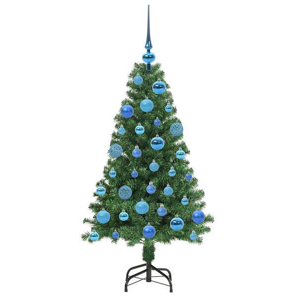 vidaXL Artificial Christmas Tree with 150 LEDs with Stand Green 120 cm