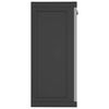 vidaXL Outdoor Storage Cabinet Grey and Black 65x37x85 cm PP